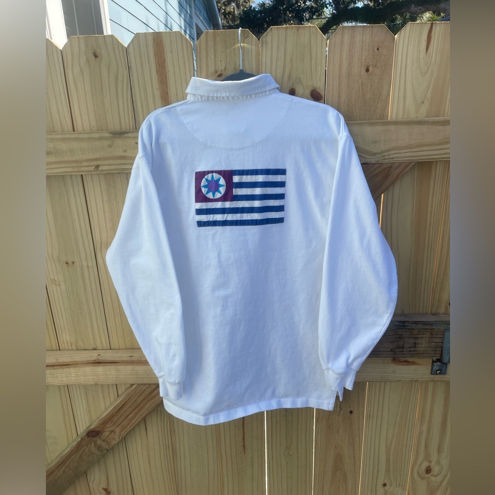 Vintage Ensign Sport Flag Pullover Men’s L White 100% Cotton nautical cool
24 - Picture 2 of 8
